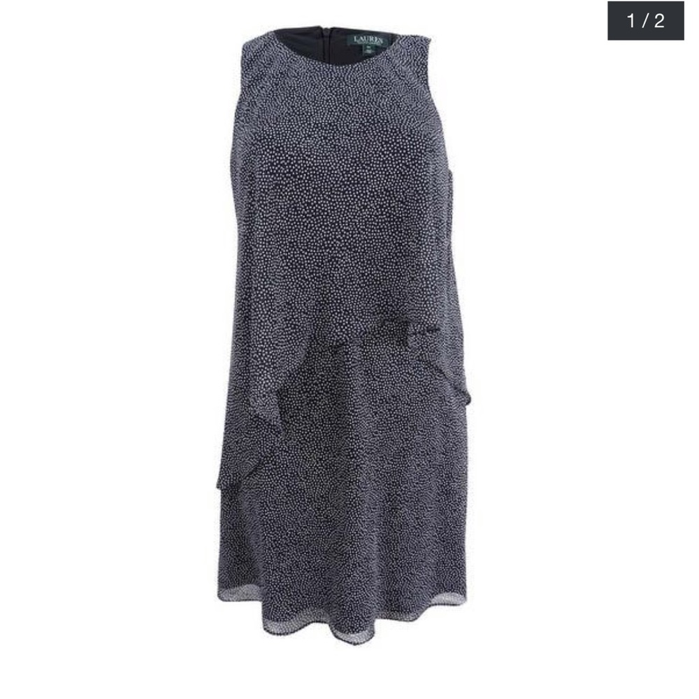 Ralph Lauren Polka-Dot A-Line Dress size 16 NWT